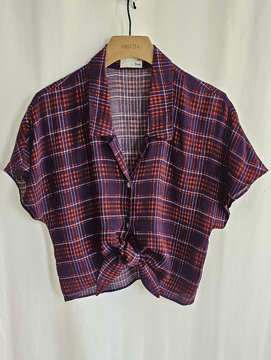 Aritzia Tops - Aritzia Wilfred Free Tie-Front Button-Up Blouse